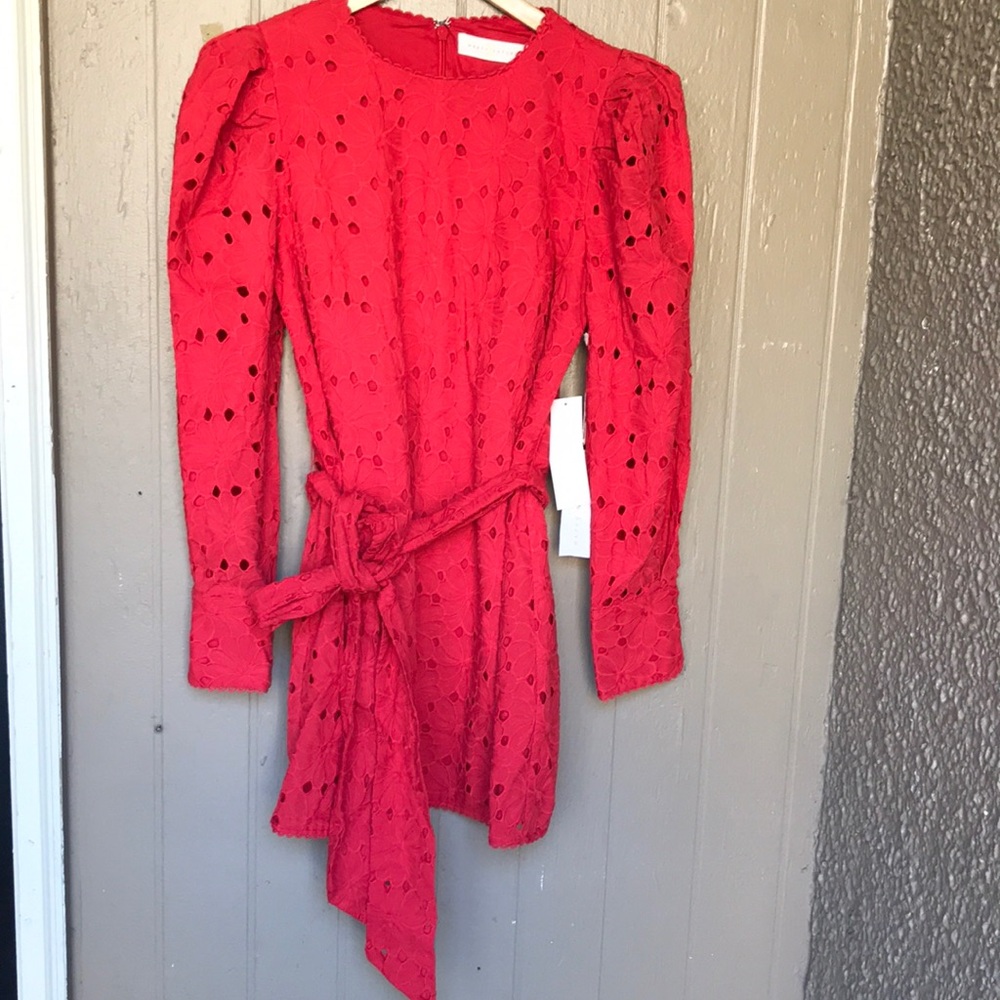 Happy Nature by Kate Hudson red embroidered dress